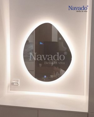 Gương LED dáng xoài độc đáo cho nhà tắm