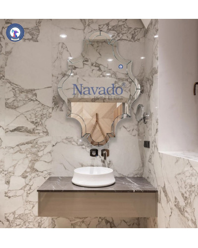 Gương phòng tắm nghệ thuật Curva Art NAV 2113-NT