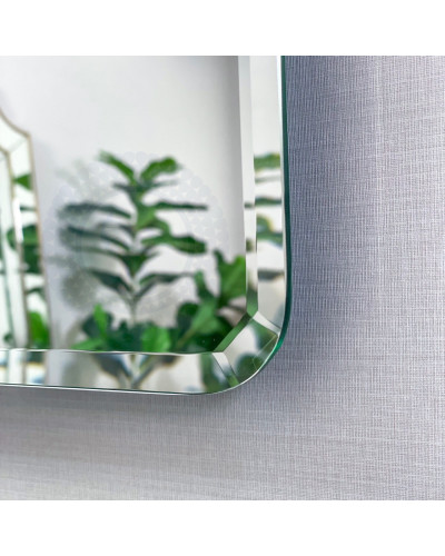 Gương hình chữ nhật mài vát bo góc NAV 313