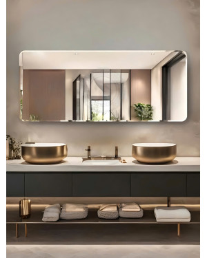 Gương hình chữ nhật mài vát bo góc NAV 313