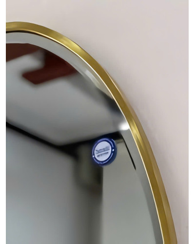 Gương phòng tắm elip khung inox Saga NAV 3026C-IN