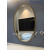 Gương phòng tắm elip khung inox Saga NAV 3026C-IN