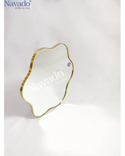 Gương nội thất khung inox hoa đào Peach NAV 3018-IN