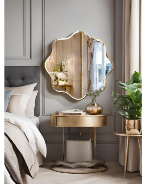 Gương nội thất khung inox hoa đào Peach NAV 3018-IN