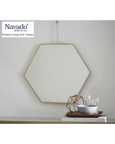 Gương trang điểm vành thép lục giác NAV 3027-IN
