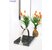 Gương toàn thân inox trắng có chân Mila NAV 3001-IN