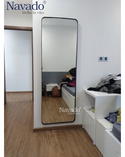 Gương toàn thân khung inox đen NAV 3028E-IN