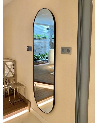 Gương toàn thân khung inox đen NAV 3028L-IN