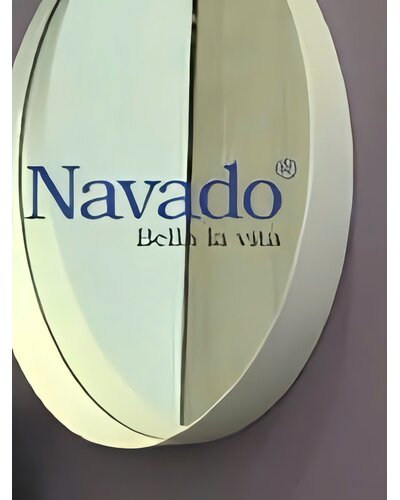 Gương trang điểm bọc vành da to dần NAV 903
