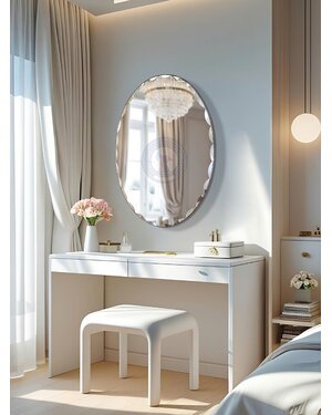 Gương trang điểm mài vát ánh kim NAV508C