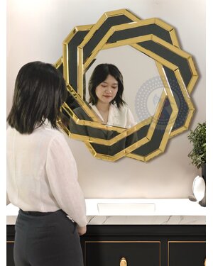 Gương thiết kế phòng tắm Spider gold NAV 2004-NT